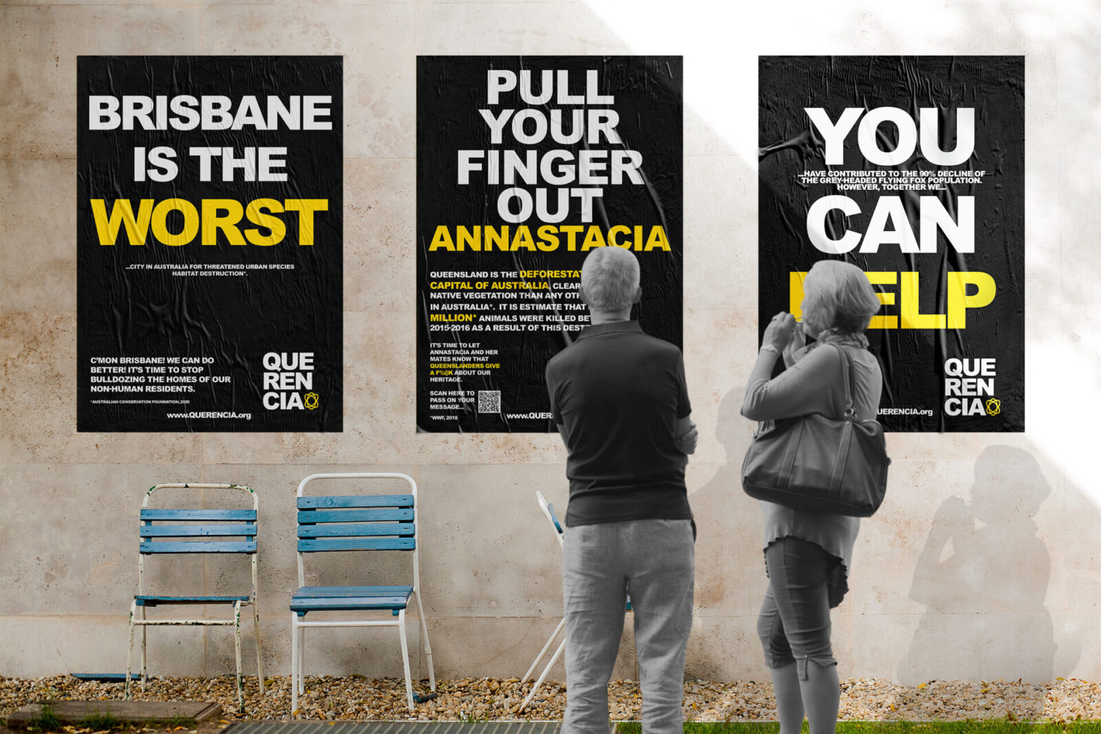 A series of campaign posters